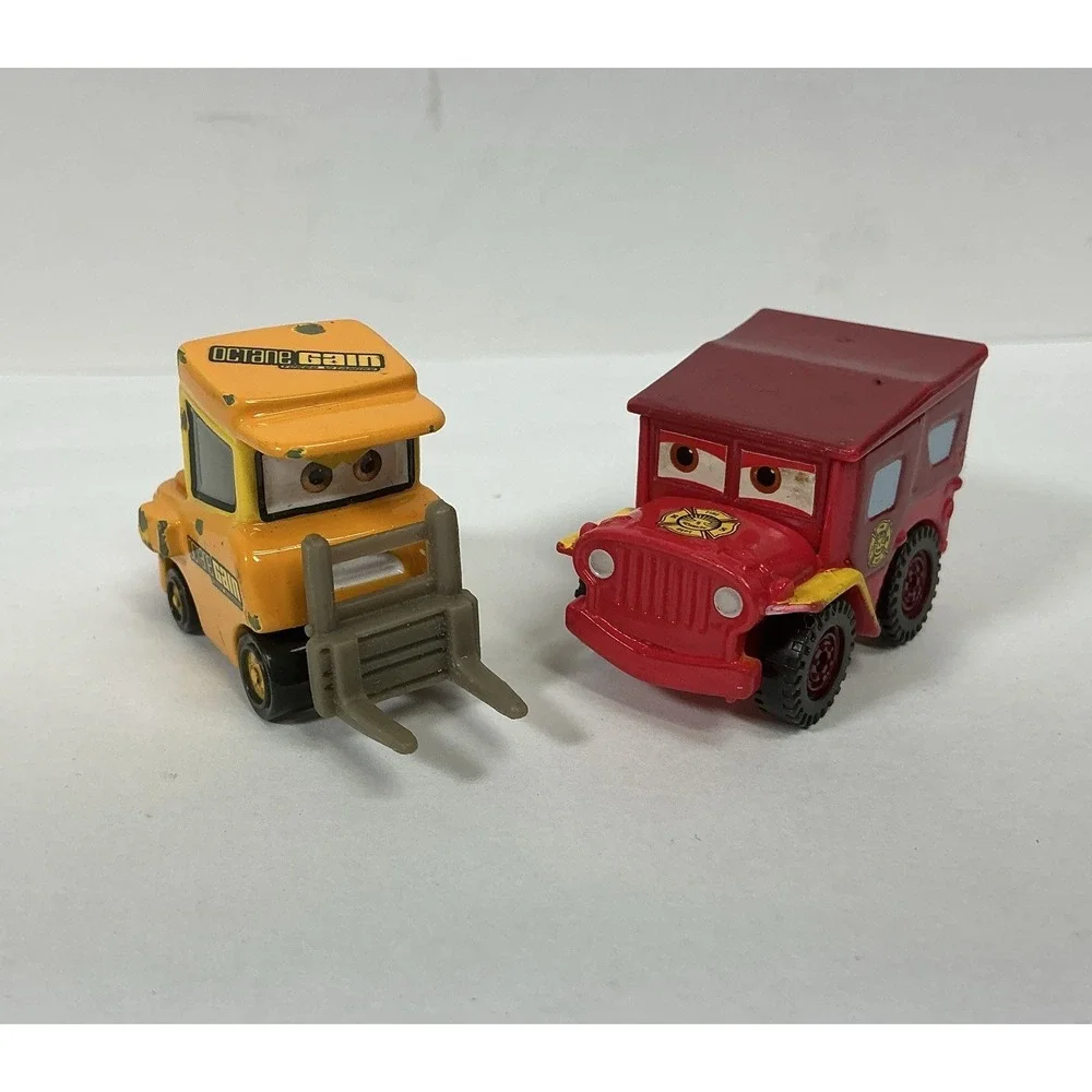Disney Pixar Cars Mini Radiator Springs Fire Dept Sarge Paddy Pit Crew‎ Forklift